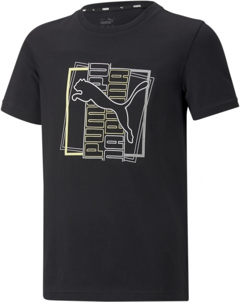Футболка Puma Alpha Graphic Tee 84728151 р.128 чорний