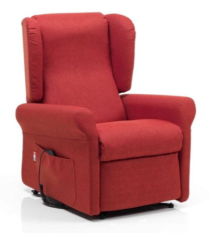 Кресло реклайнер Relax Вики красный / черный