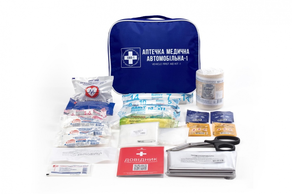 Аптечка автомобильная Фарммедальянс (АМА-1) согласно ДСТУ 3961-2000