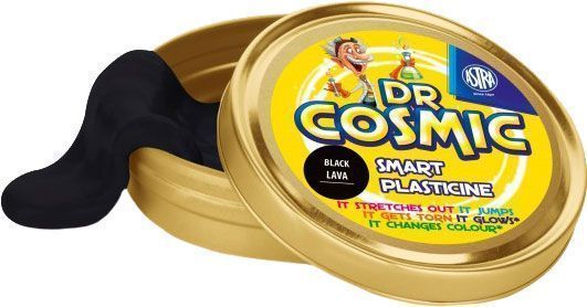 Умный пластилин Dr Cosmic черный металлик Астра