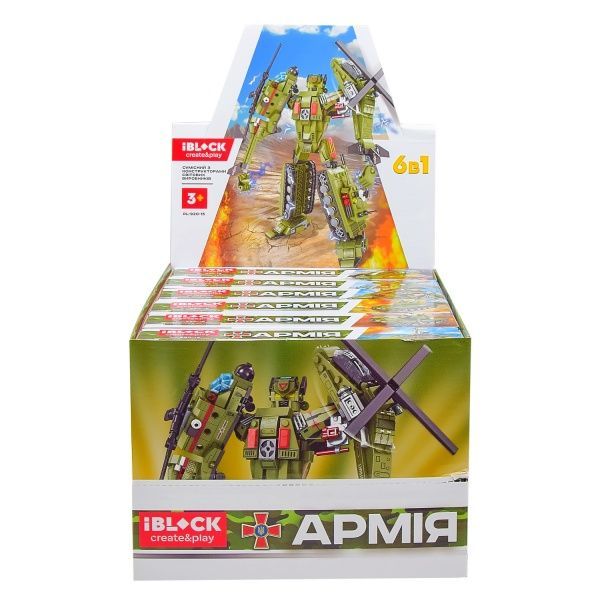 Конструктор Iblock Армия 6 видов в ассортименте PL-920-15