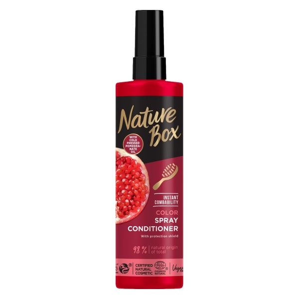 Экспресс-кондиционер Nature Box Гранат для крашеных волос Cosmos NAT 200 мл