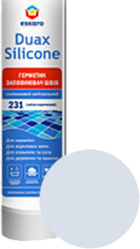 Герметик силіконовий Eskaro Duax Silicone №246 срібно-сірий 300 мл