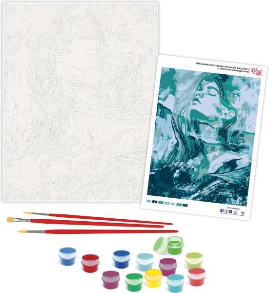 Картина за номерами Стихія води 35x45 см Rosa Start 
