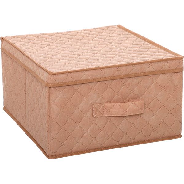 Короб для вещей 43х47х25 см бежевый