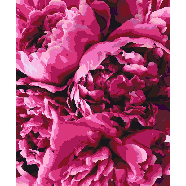 Картина стразами Шикарні півонії 40x50 см на підрамнику 954119 Santi 