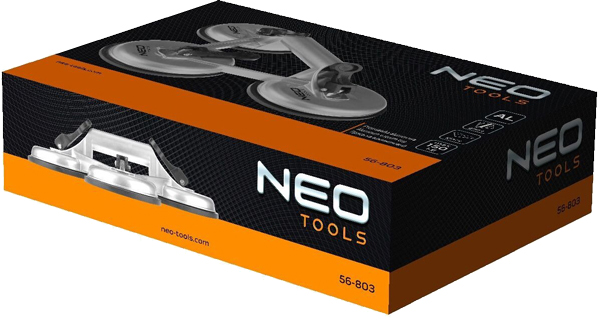 Присоска для скла NEO tools вакуумна потрійна 56-803