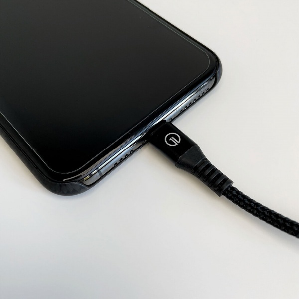 Кабель OneLounge 1Power MFi USB-C to Lightning 1,2 м black (14046) 
