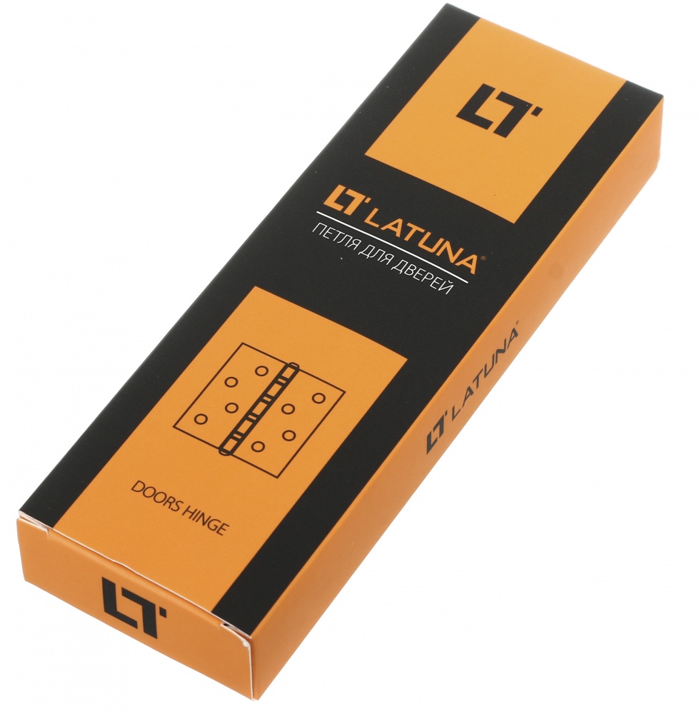 Петля Latuna для дверей накладная PB 100x75x3 мм латунь универсальная 2 шт.