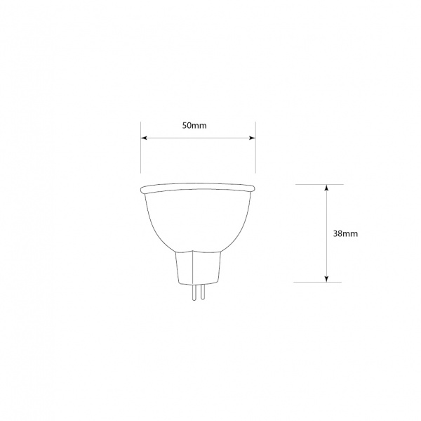 Лампа світлодіодна Светкомплект 38° 7 Вт MR16 матова GU5.3 220 В 4500 К 