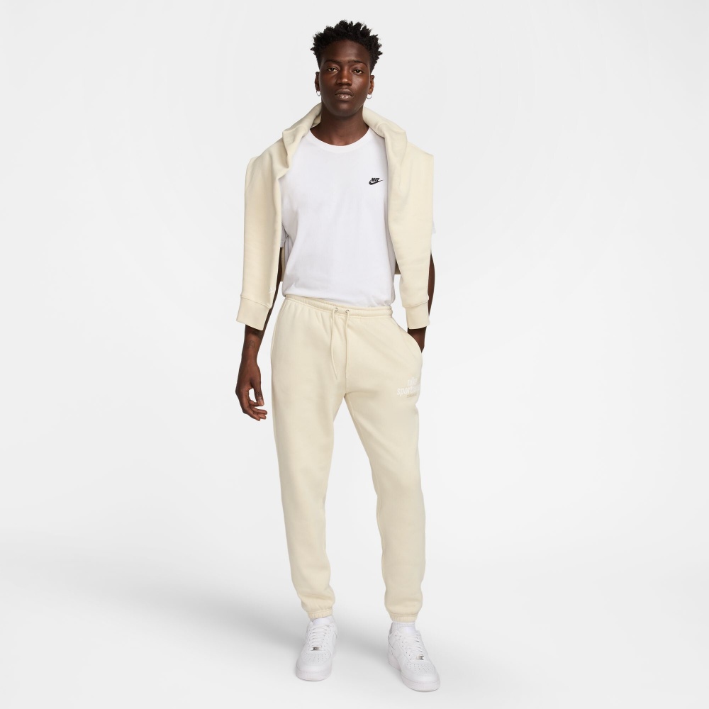 Штани Nike M NK CLUB BB CF PANT NSW GFX HJ2185-234 р. XL бежевий