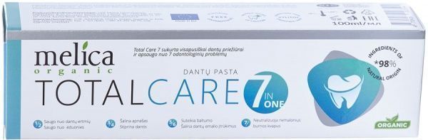 Зубная паста Melica Organic комплексный уход 100 мл