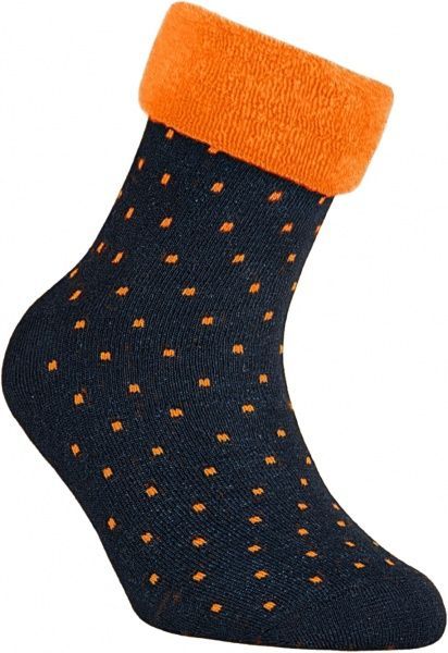 Шкарпетки дитячі Conte-Kids SOF-TIKI 6С-19СП (махрові з відворотом) 227 р.20 темно-синій помаранчевий 