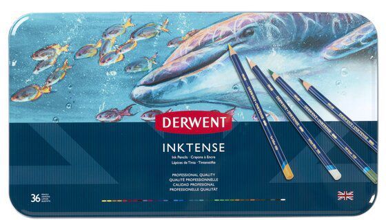 Набір чорнильних олівців Inktense 36 кольорів Derwent