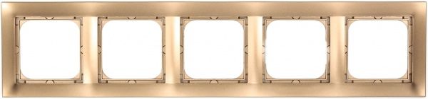 Рамка пятиместная OSPEL IMPRESJA горизонтальная золотой R-5Y/28