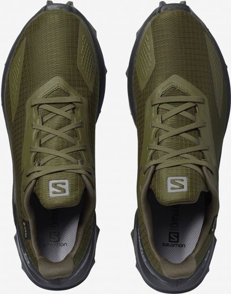 Кроссовки Salomon ALPHACROSS BLAST GTX Olive Nigh/Bk L41105800 р.UK 8,5 хаки
