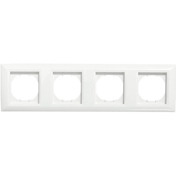 Рамка четырехместная UP! (Underprice) Vesta горизонтальная белый