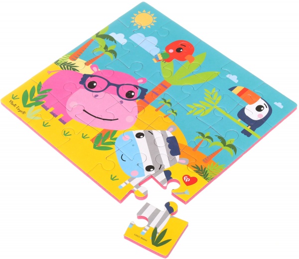 Пазли м’які Vladi Toys Фішер Прайс. Бегемот та зебра VT1109-04