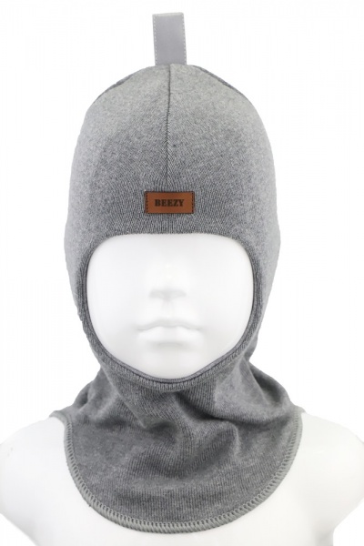 Шапочка дитяча для хлопчика Beezy Балаклава р.54-56 світло-сірий 1705 