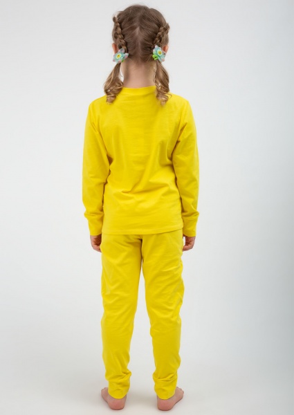 Піжама дитяча унісекс Roksana 1065/12643 р.128 жовтий меланж 