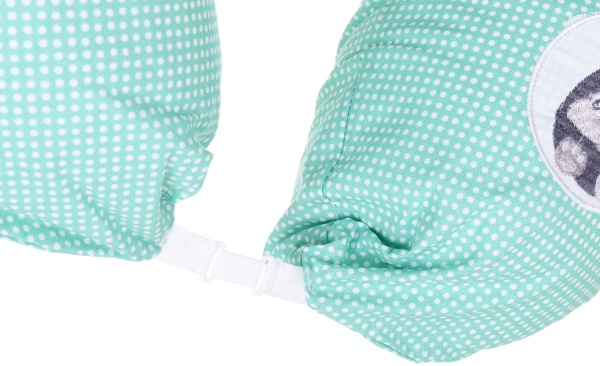 Подушка для кормления Papaella Горошек 30x170 см ментоловый 