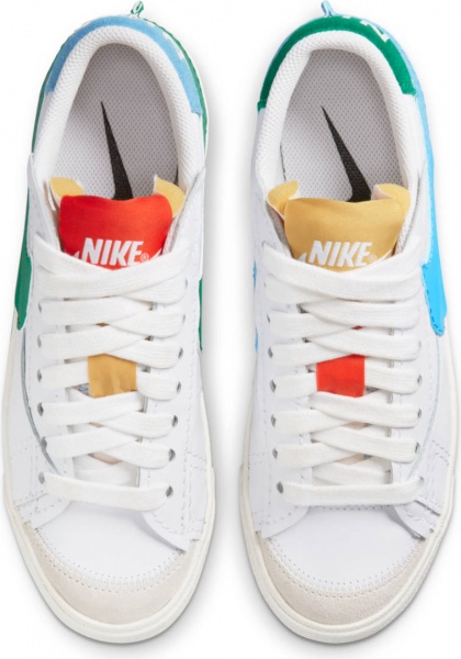 Кроссовки Nike BLAZER LOW '77 JUMBO DQ1470-100 р.40,5 разноцветный