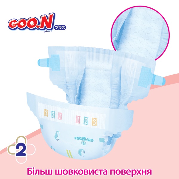 Подгузники Goo.N Plus S 4-8 кг 70 шт.