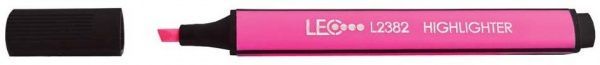 Маркер текстовий LEO 2 мм L2382-07 рожевий 