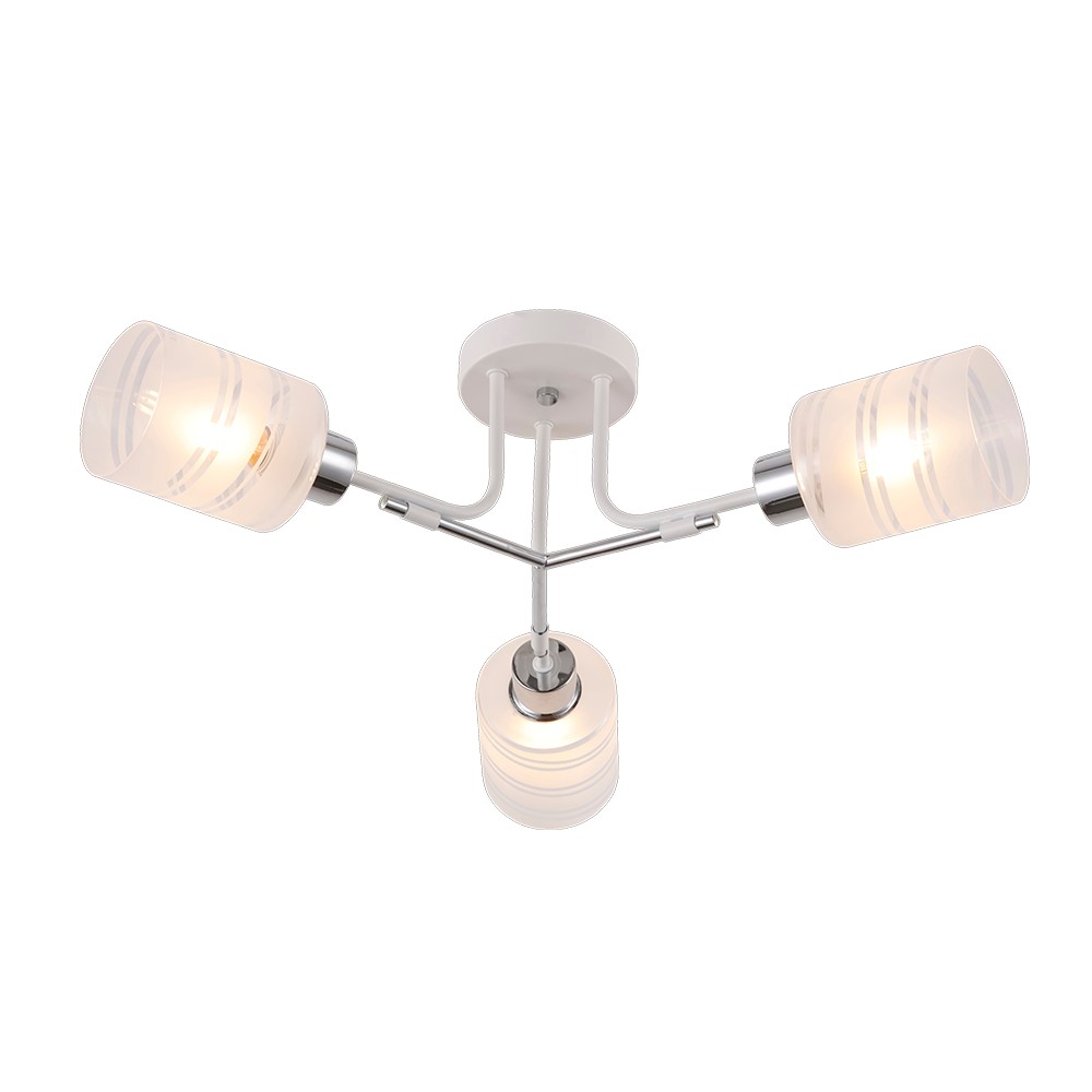 Люстра стельова Blitz Ogoni 3x60 Вт Е27 білий 5187-43