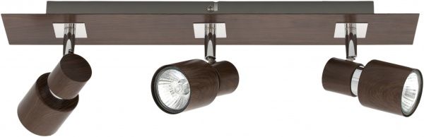 Спот Rabalux Merkur 3x50 Вт GU10 хром/венге 6653 