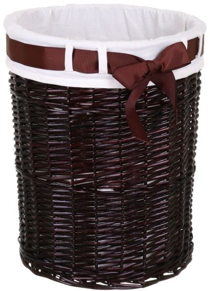 Кошик плетений з текстилем Tony Bridge Basket 38х48 см темно-коричневий HQ13-1RD-2 