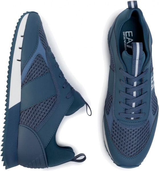 Кросівки EA7 Tessuto sneaker X8X027-XK050-M510 р.US 10,5 синій