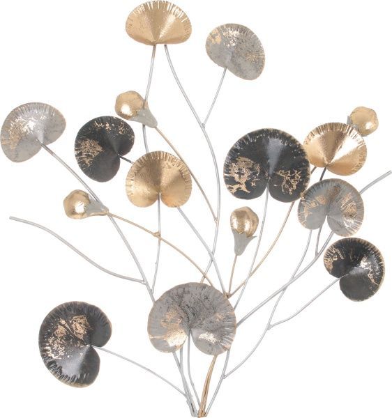 Декор настенный Lola 47,6x47 см серо-золотистый 