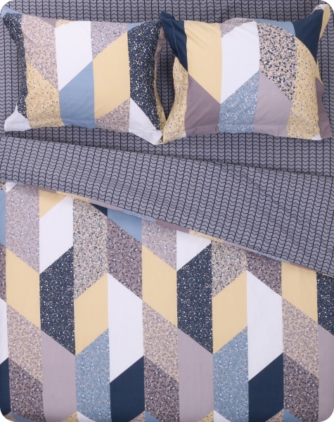 Комплект постільної білизни Окленд 2.0 різнокольоровий Homeline 