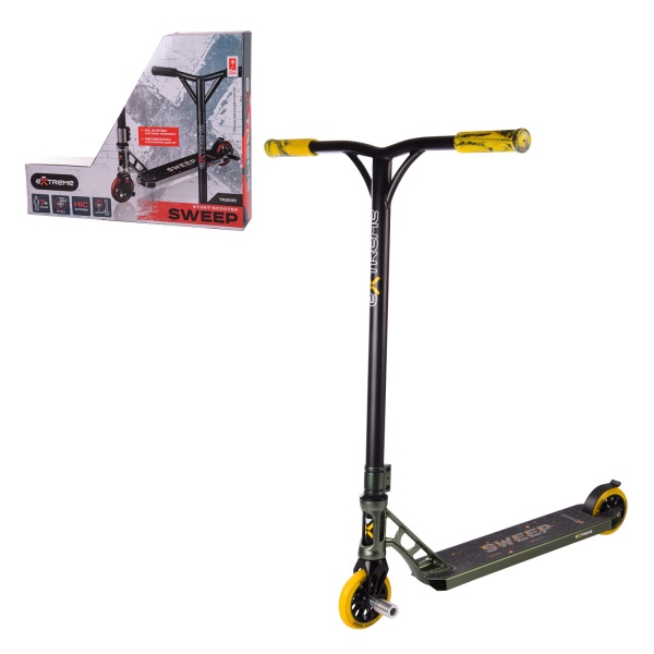 Самокат Extreme Motion трюковий зелений TR21010 GREEN 
