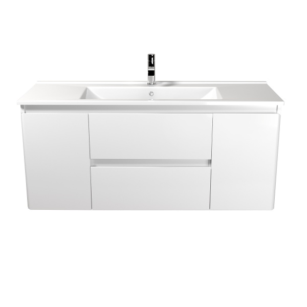 Тумба подвесная Мойдодыр Сорренто 120-А с умывальником SU-120