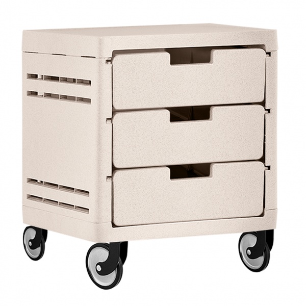 Комод Алеана 169092 на 3 шухляди на колесах бежевий 470x350x380 мм