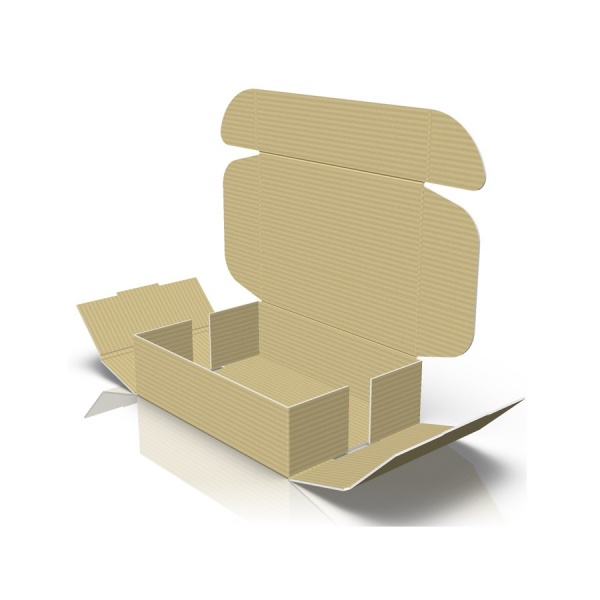 Картонная коробка (Е) + 1 цвет. (черная) 177x126x50 мм