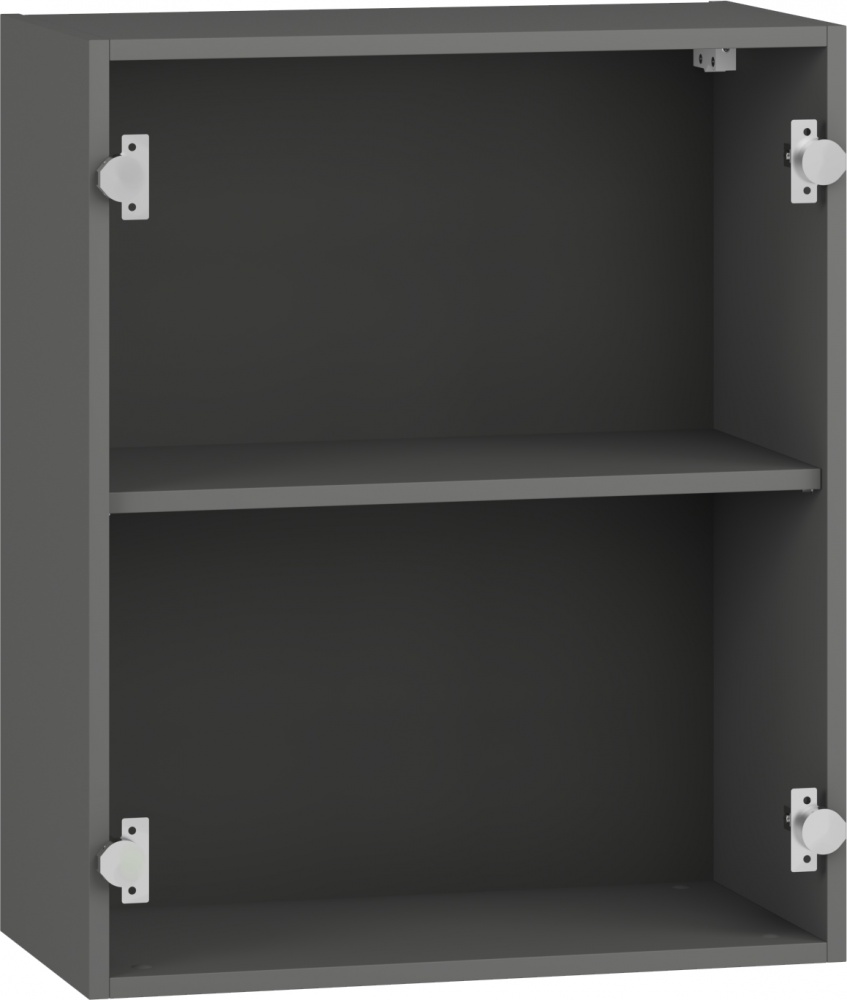 Шкаф верхний Грейд Оптимум 600x720x297 мм серый графит