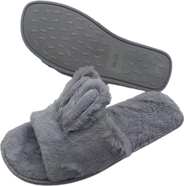Капці домашні La Nuit Вухасті р. 40 сірий 