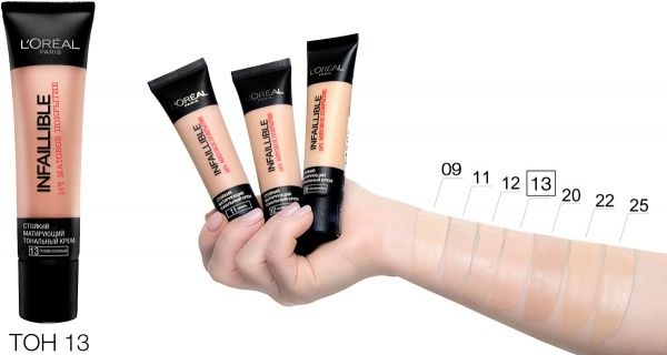 Тональный крем L'Oreal Paris Infaillible 24 13 розово-бежевый 35 мл