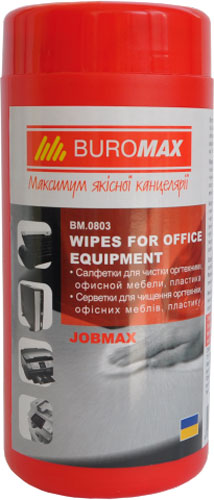 Салфетки Buromax Для оргтехники, ПЛАСТИКА, офисной мебели (BM.0803) 