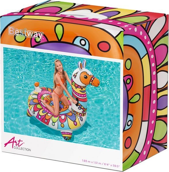 Матрац надувний Bestway Лама 193x151 см