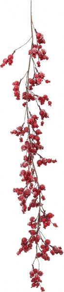 Гирлянда хвойная внутренняя 1,5м с рябиной RS1T675 