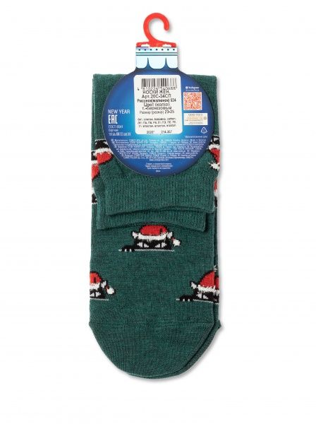 Носки женские Conte New Year 20С-34СП р. 23-25 темно-бирюзовый 1 пар 