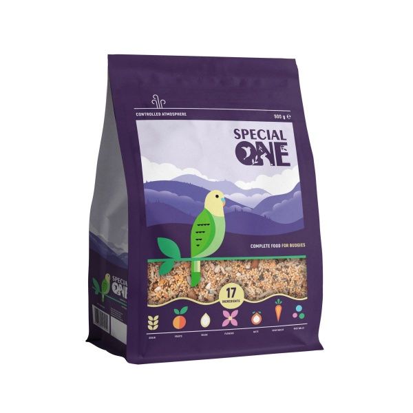 Корм SPECIAL ONE для волнистых попугаев 500 г PR242124