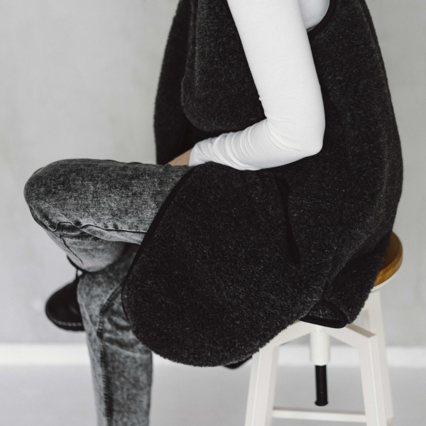 Жилет Flokati Pearl р. M/L черный