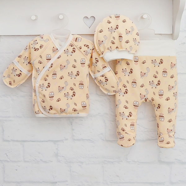 Комплект для новорожденных Blanka Енотик бежевый р.68 110358 