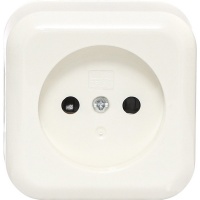 Розетка без заземления Expert Power без шторок кремовый HSN-SCP.H3A20G1WTG-CR
