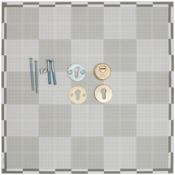 Броненакладка Mul-T-Lock SL3 D55 полірована латунь